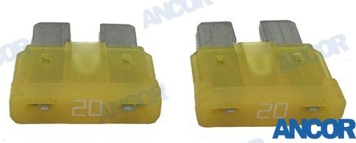 FUSIBLE ATO/ATC 20 A (2) | OEM 604020 | AMP |