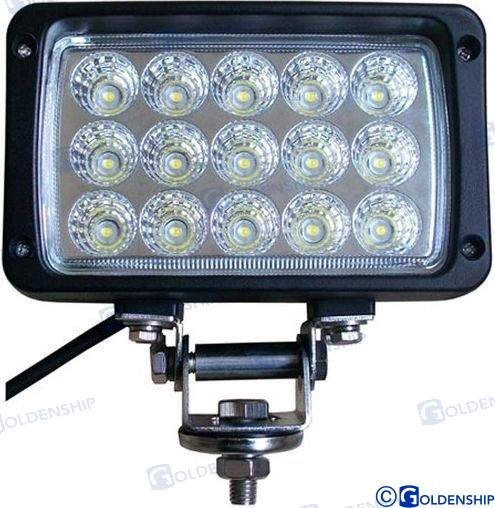 Projecteur de travail à LED 45 W, faisceau large, acier inoxydable 316, support | OEM 10244 | Éclairage extérieur | GOLDENSHIP