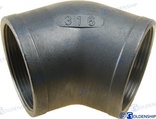 45º ELBOW BANDED AISI 316 2" | OEM 30566 | ELBOW | GOLDENSHIP