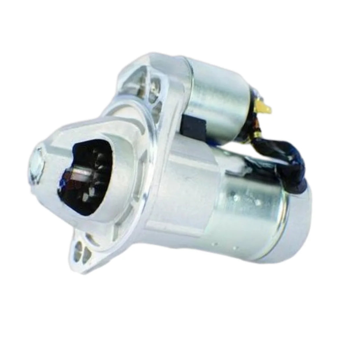 Image of a starter motor on a white background.