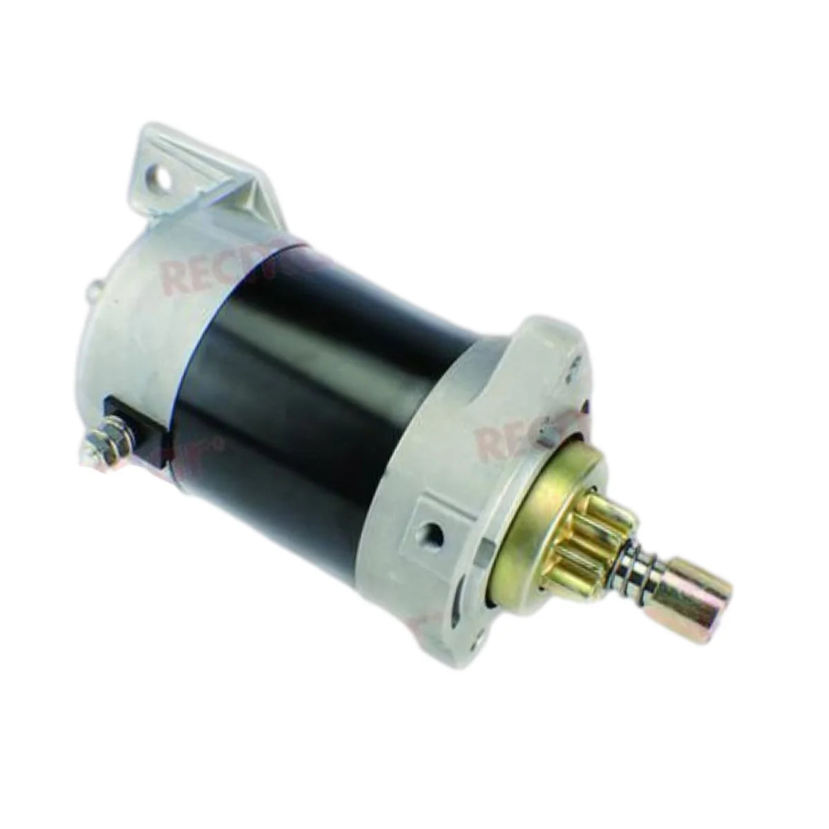 Image of a starter motor on a white background.