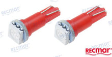 Ampoule 12 V, 1,2 W, rouge (lot de 2) | OEM 863946 | Ampoules | Recmar