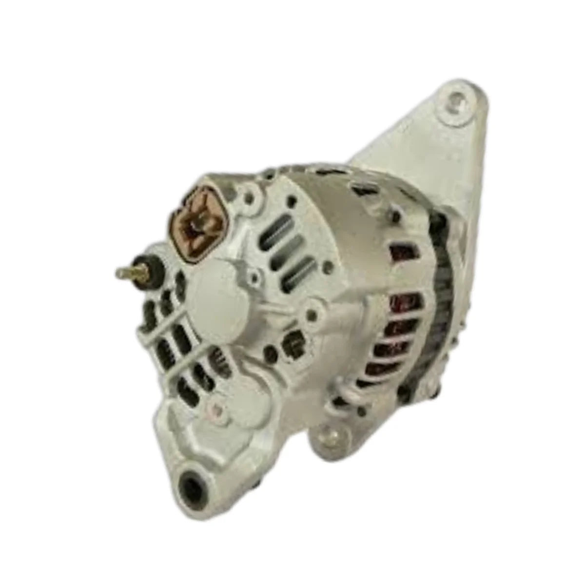 Image of an alternator on a white background.