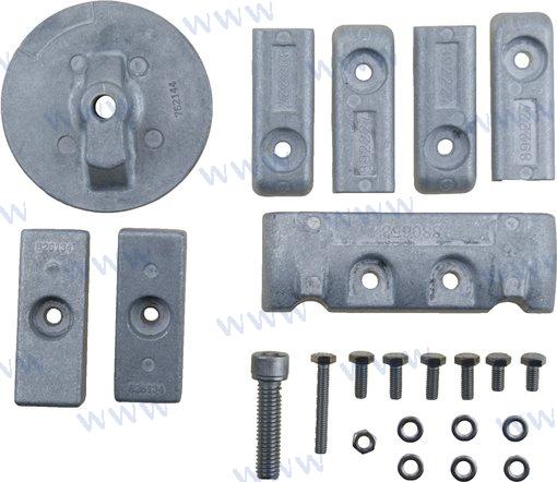 KIT DE ÁNODOS DE MERCURIO DE ALUMINIO Y MERCURIO | OEM 6AL | ÁNODOS | RECMAR