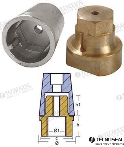 ANODO RADICE COMPLETO EJE 45 | OEM 00414E | RADICE COMPLETO | TECNOSEAL