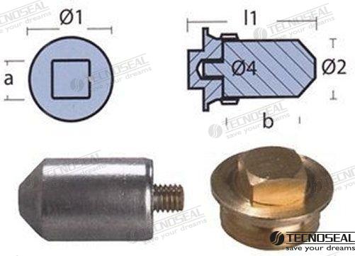ROD FOR COOLER VOLVO W/TAP | OEM 00716T | ANODES | TECNOSEAL