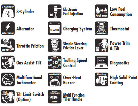 Moteur hors-bord 4 temps TOHATSU MFS40A | 40 ch