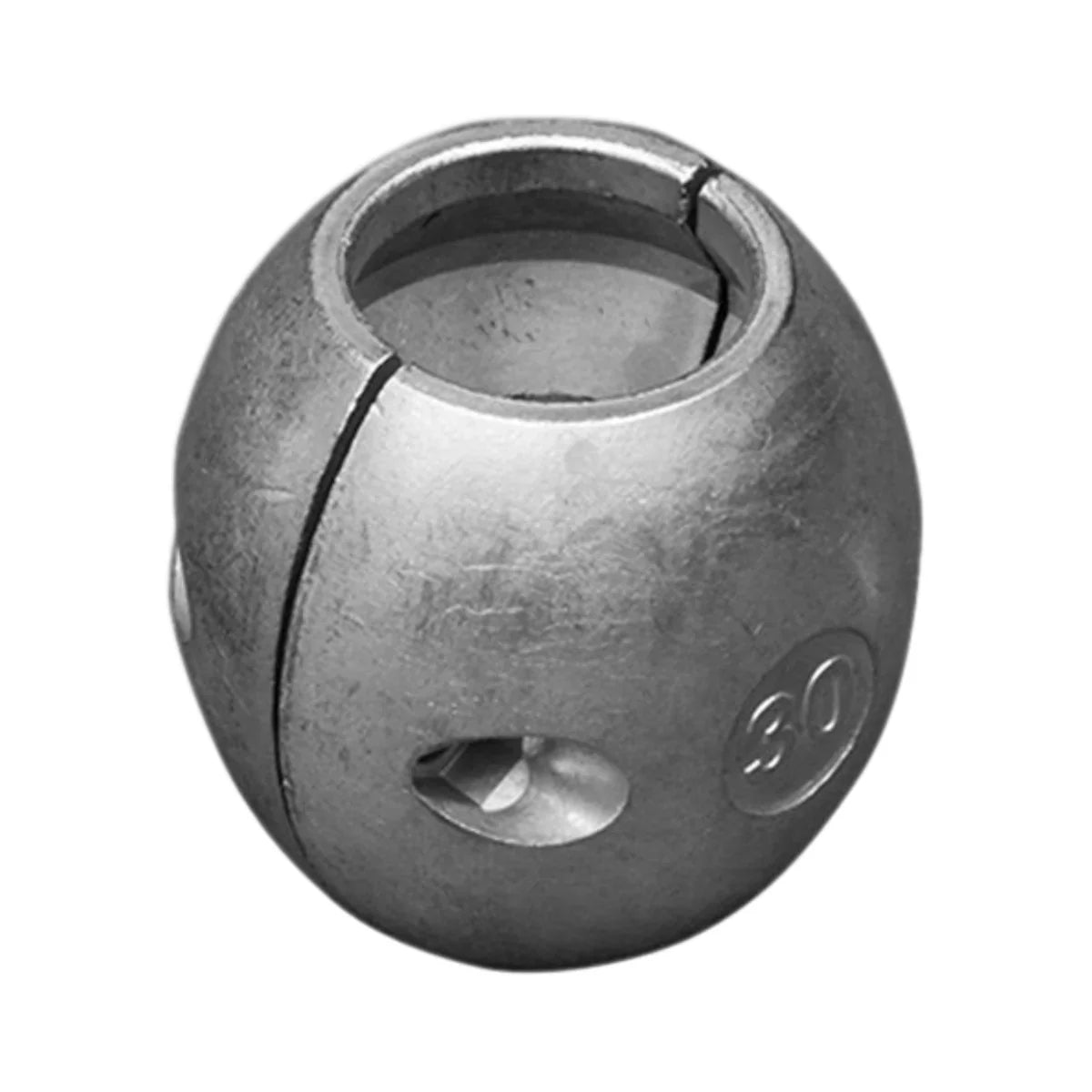 image of a shaft clamp anode on a white background