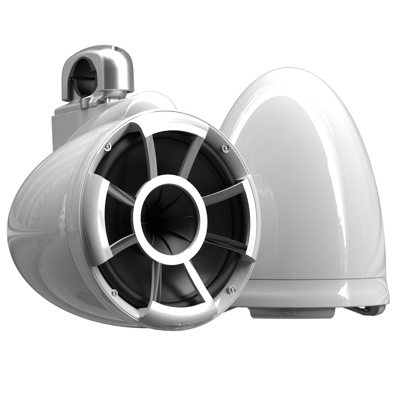 REV10™ White V2 | Wet Sounds Revolution Series 10" White Tower Speakers - TMP Global