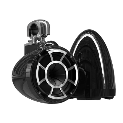 REV8™ Black V2 | Wet Sounds Revolution Series 8" Black Tower Speakers - TMP Global