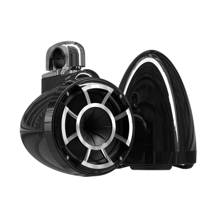 REV8™ Black V2 | Wet Sounds Revolution Series 8" Black Tower Speakers - TMP Global