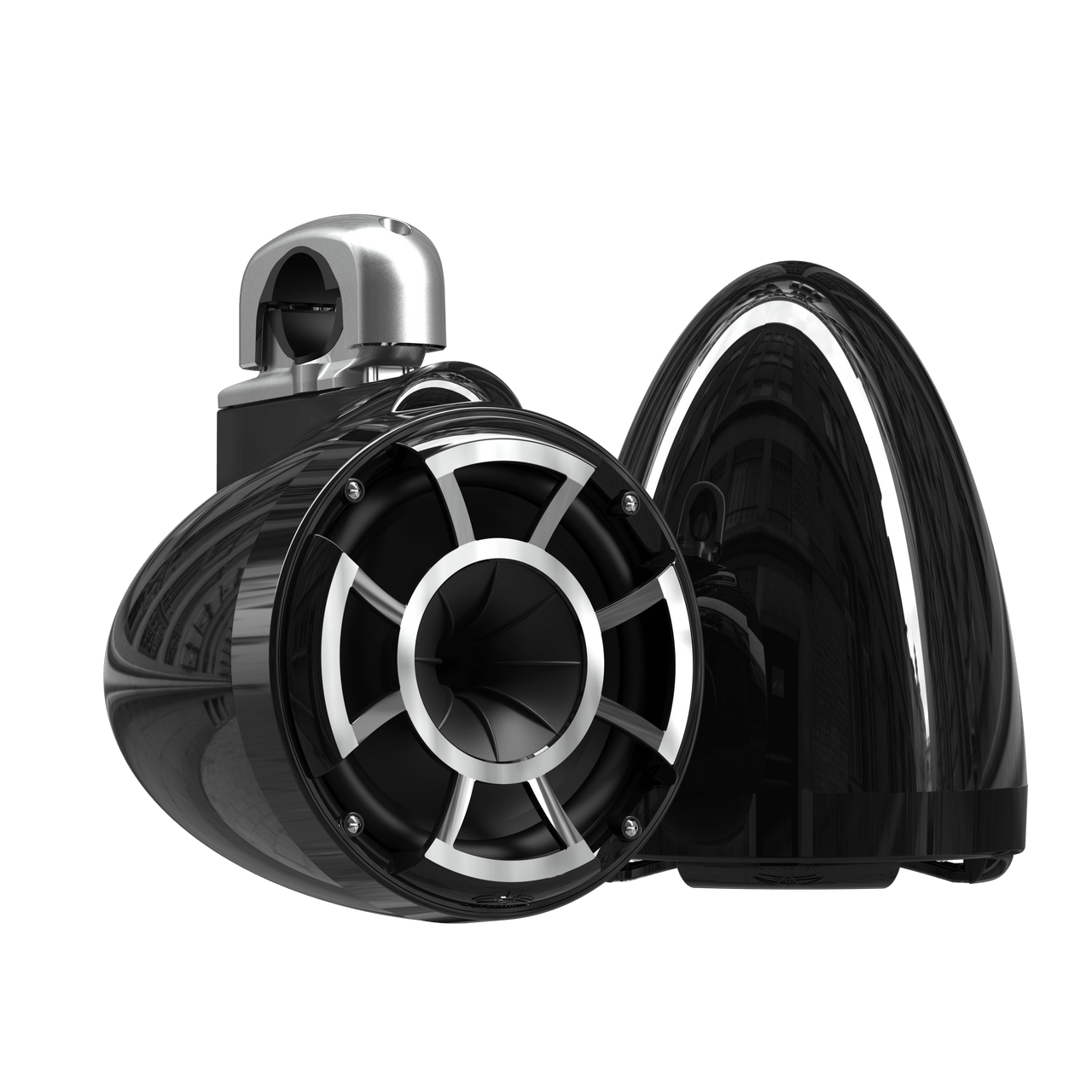 REV8™ Black V2 | Wet Sounds Revolution Series 8" Black Tower Speakers - TMP Global