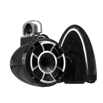 REV8™ Black V2 | Wet Sounds Revolution Series 8" Black Tower Speakers - TMP Global