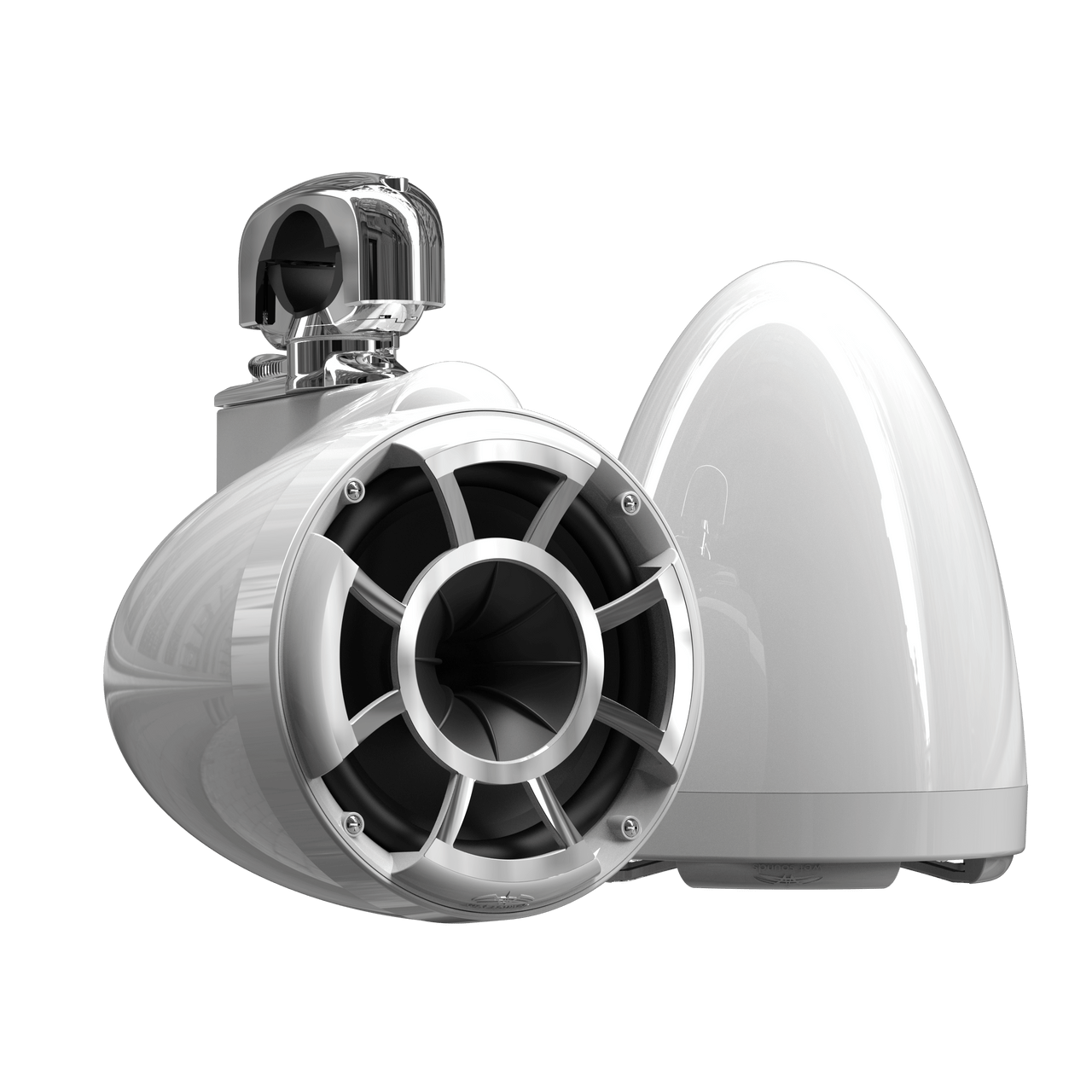 REV8™ White V2 | Wet Sounds Revolution Series 8" White Tower Speakers - TMP Global