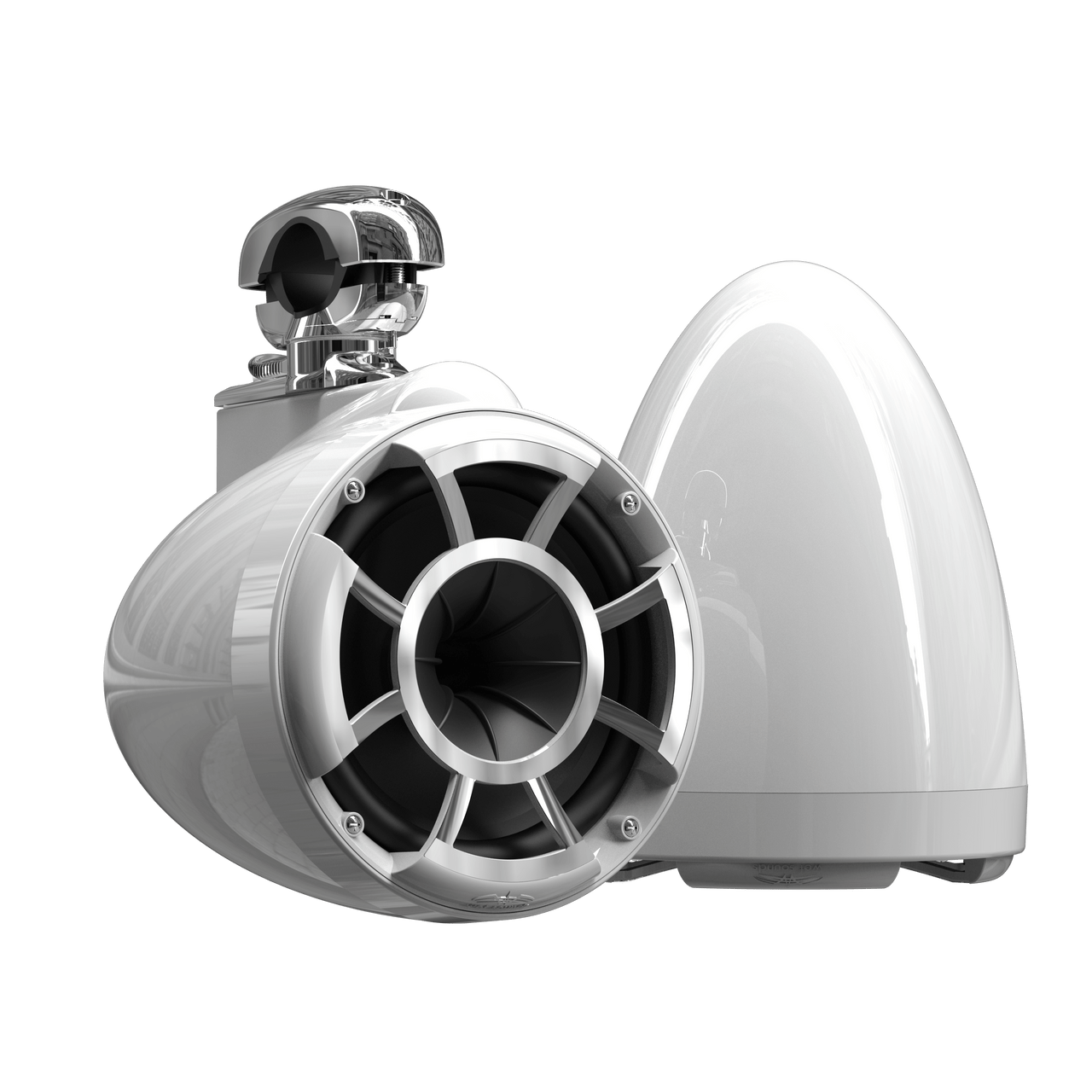 REV8™ White V2 | Wet Sounds Revolution Series 8" White Tower Speakers - TMP Global