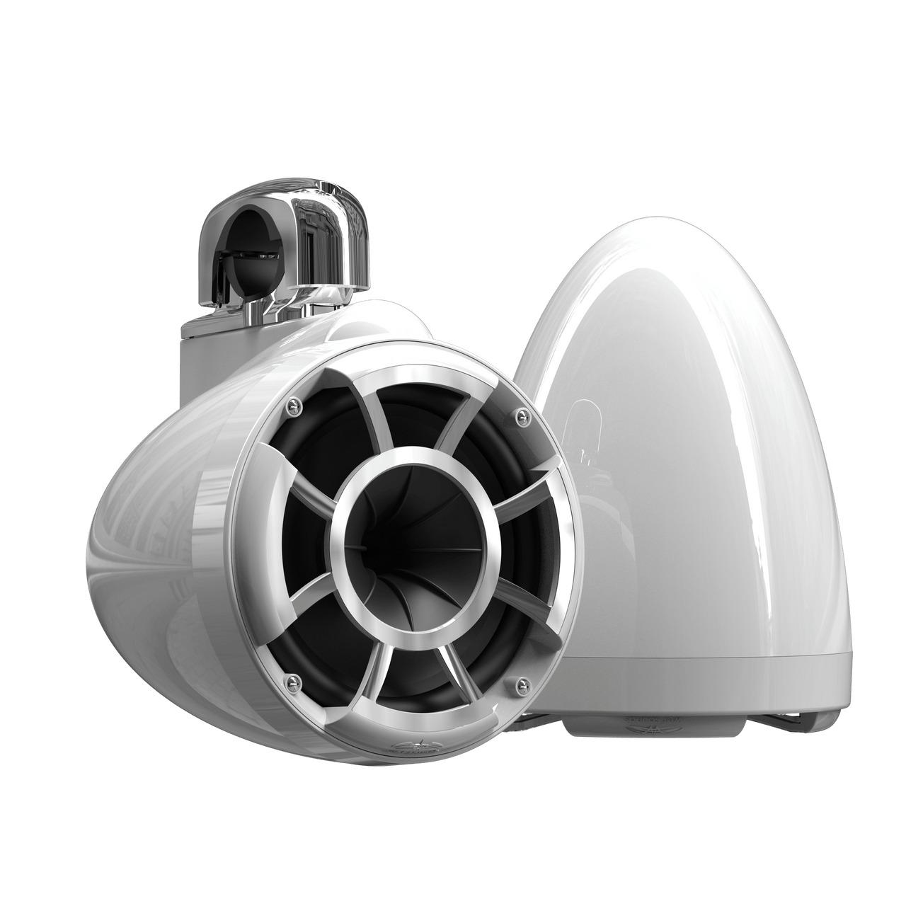 REV8™ White V2 | Wet Sounds Revolution Series 8" White Tower Speakers - TMP Global