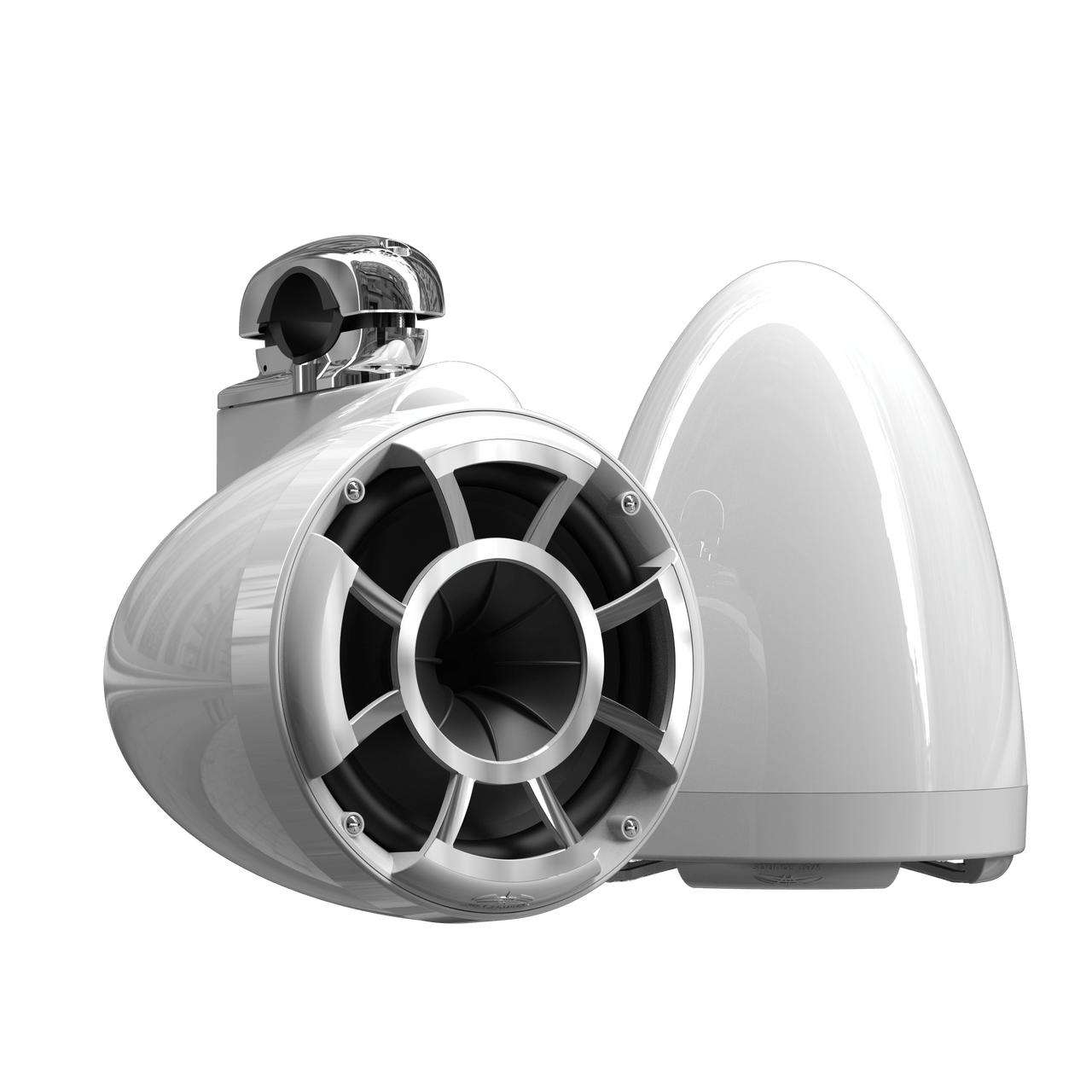 REV8™ White V2 | Wet Sounds Revolution Series 8" White Tower Speakers - TMP Global