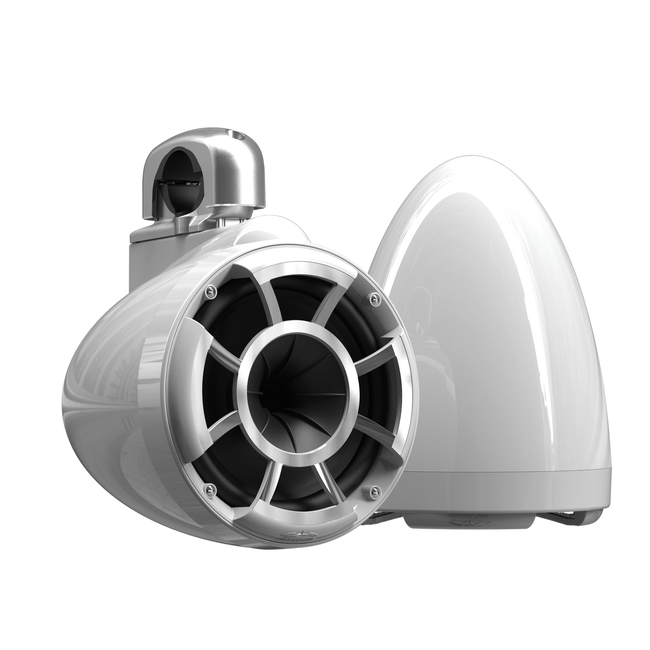 REV8™ White V2 | Wet Sounds Revolution Series 8" White Tower Speakers - TMP Global