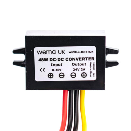 12v to 24v DC Voltage Regulator | Wema UK | SKU WUVR-4-I836-O24 - 24v, 2A - Wema UK marine part