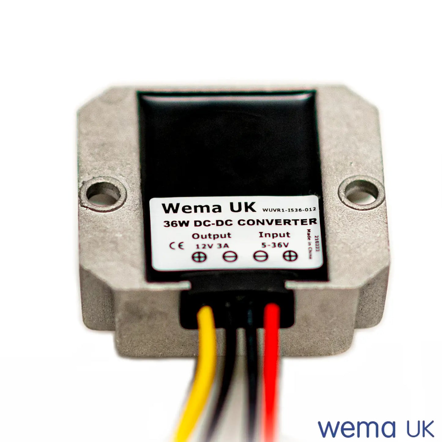 12v DC Voltage Regulator | Wema UK | SKUs WUVR1-I536-O12+ - Wema UK marine part