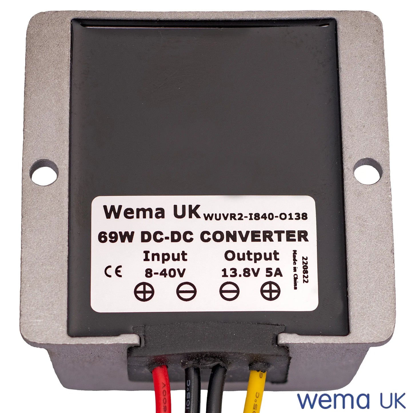 12v DC Voltage Regulator | Wema UK | SKUs WUVR1-I536-O12+ - Wema UK marine part