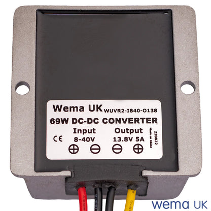 12v DC Voltage Regulator | Wema UK | SKUs WUVR1-I536-O12+ - Wema UK marine part