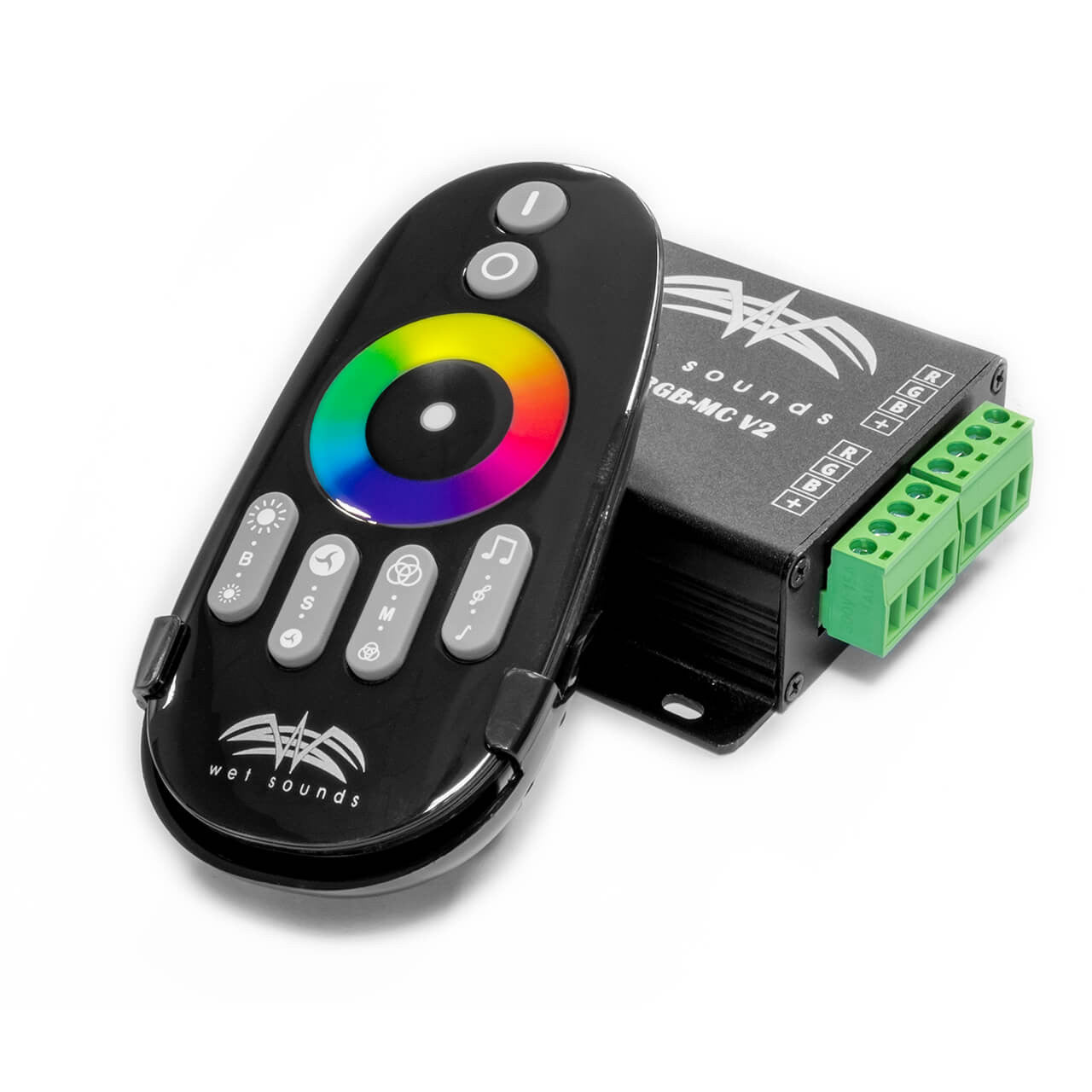 RF-RGB-MC V2 | Wet Sounds RF RGB Music Controller W/ Touch Activated Remote - TMP Global