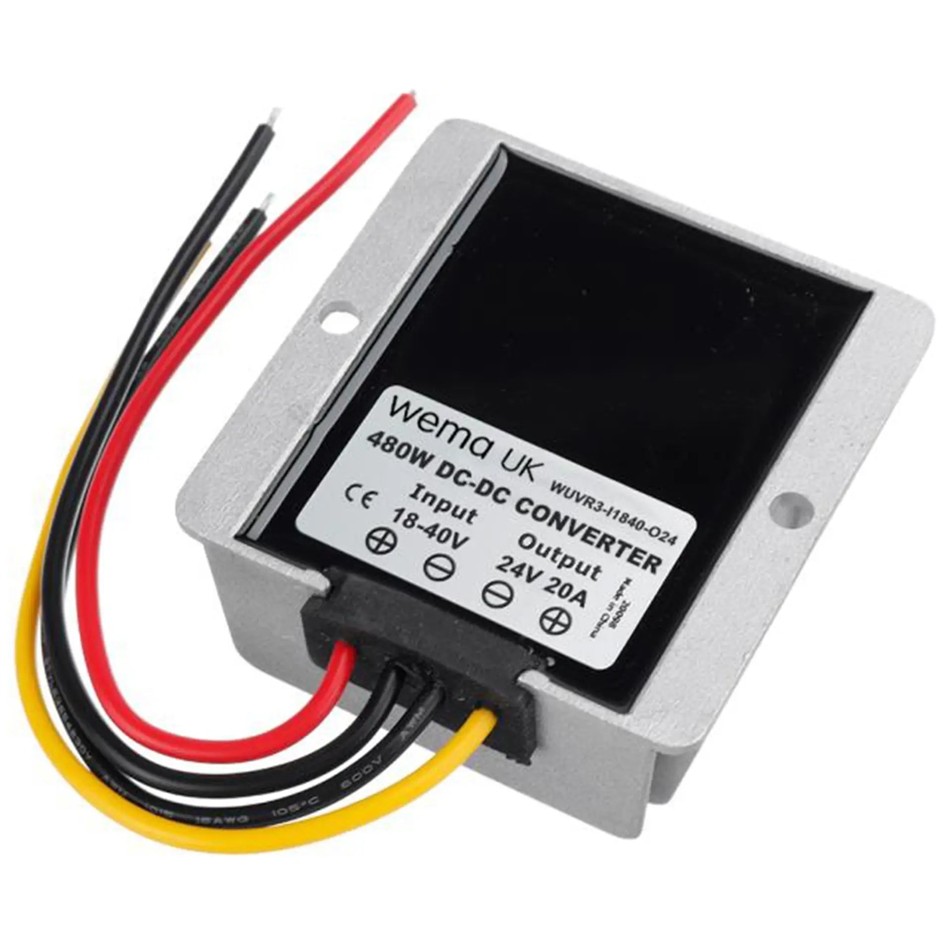 24v DC Voltage Regulator | Wema UK | SKU WUVR3-I1840-O24 - 24v, 20A - Wema UK marine part