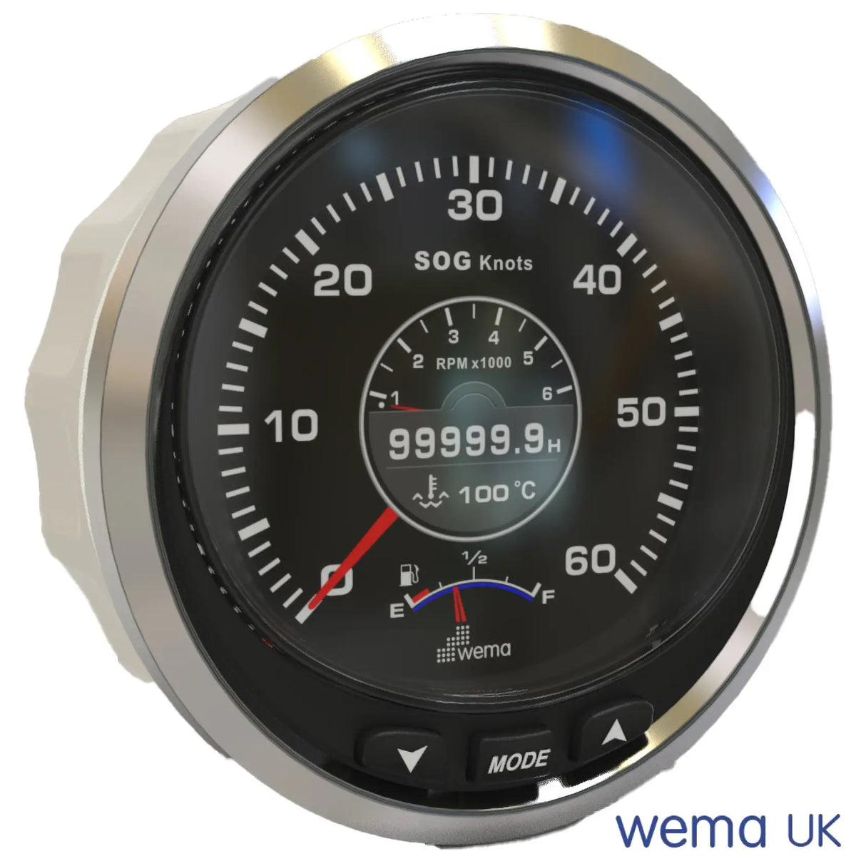 3" Colour LCD Multi-Function Gauge | Wema UK | SKU 220027 - Wema UK marine part