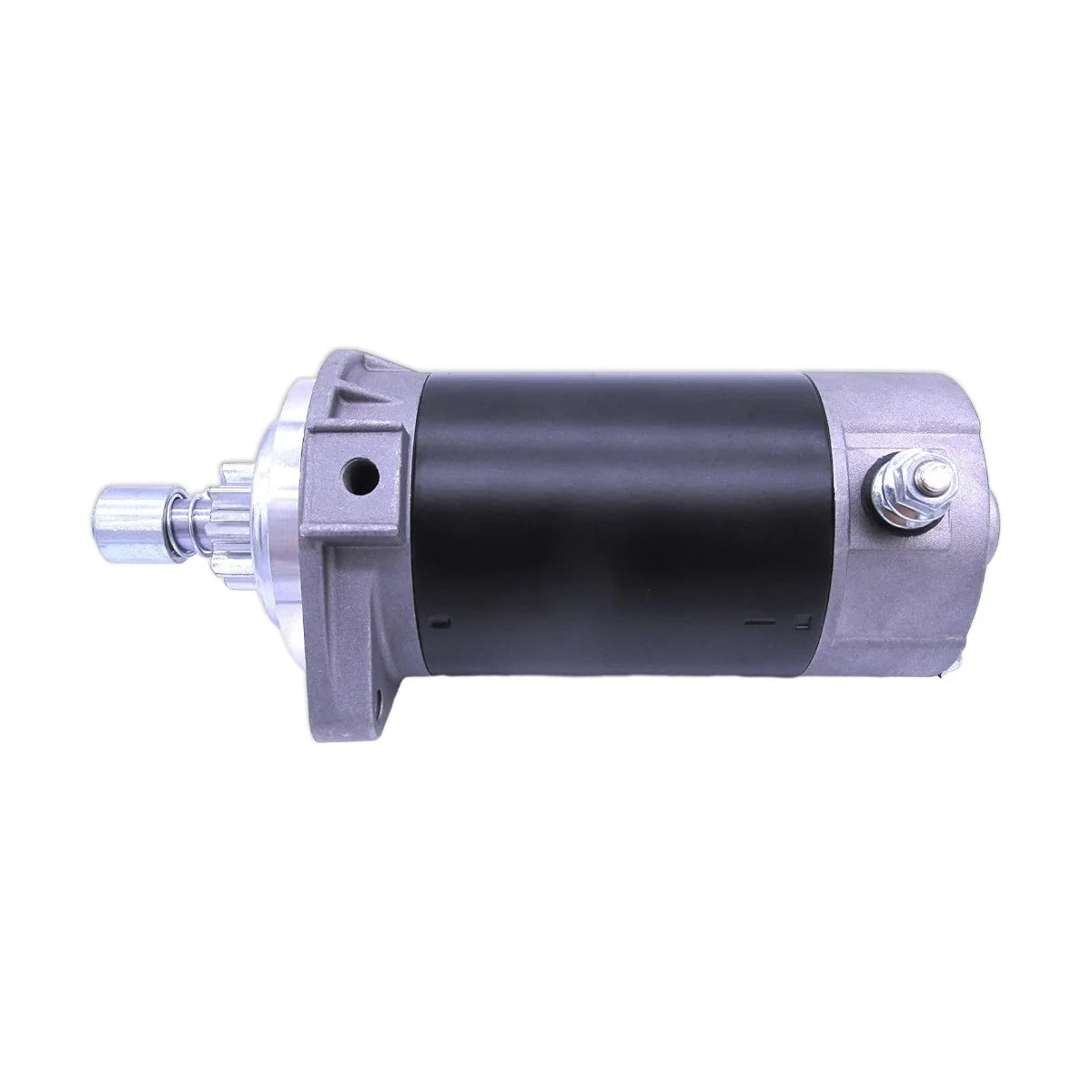 Image of a starter motor on a white background.