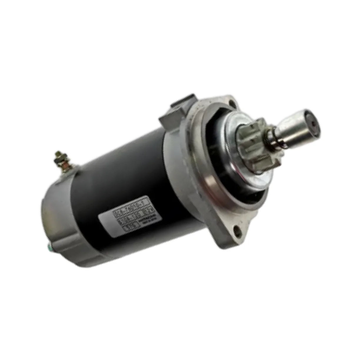 Image of a starter motor on a white background.