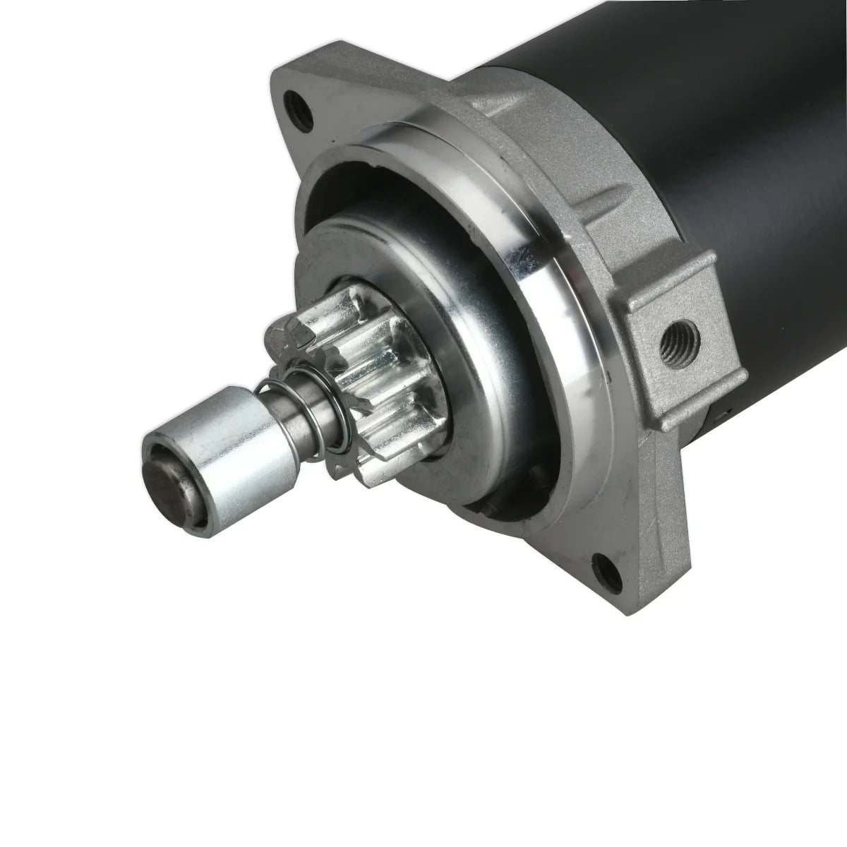 Image of a starter motor on a white background.