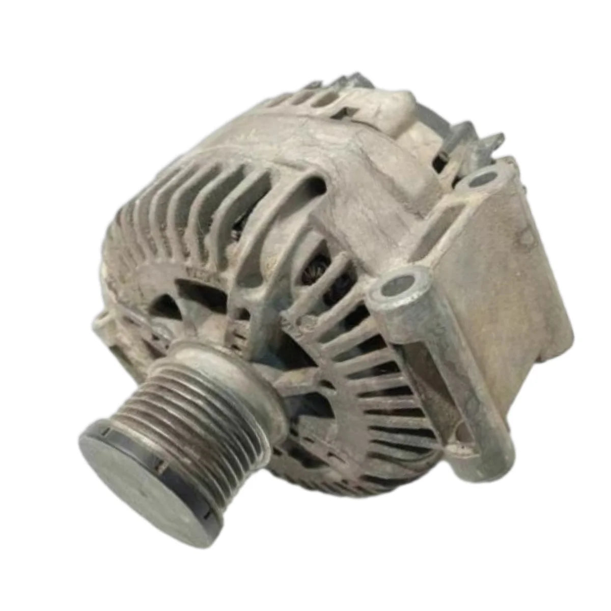 Image of an alternator on a white background.