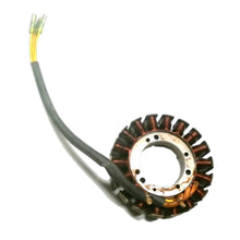 Image of a coil style outboard engine alternator on a white background.