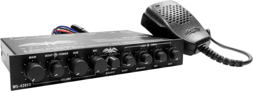 WS-420 SQ | Wet Sounds™ Marine Multi Zone 4-Band Parametric Equalizer - TMP Global