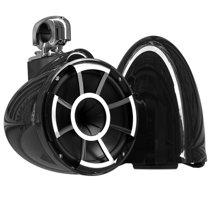 REV10™ Black V2 | Wet Sounds Revolution Series 10" Black Tower Speakers - TMP Global