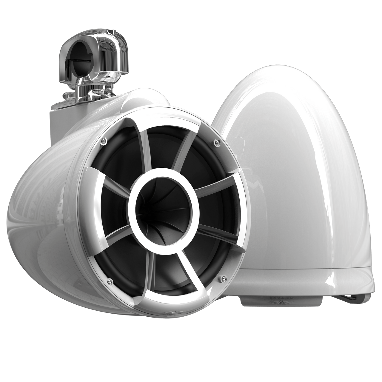 REV10™ White V2 | Wet Sounds Revolution Series 10" White Tower Speakers - TMP Global