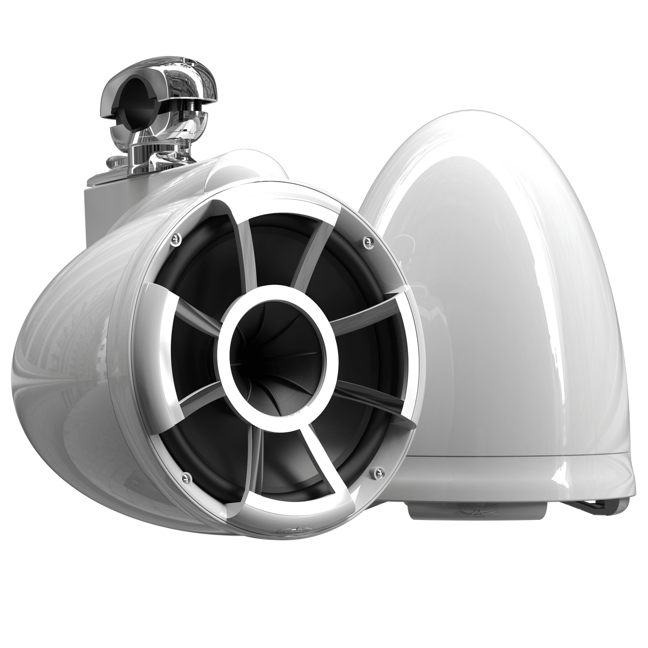 REV10™ White V2 | Wet Sounds Revolution Series 10" White Tower Speakers - TMP Global