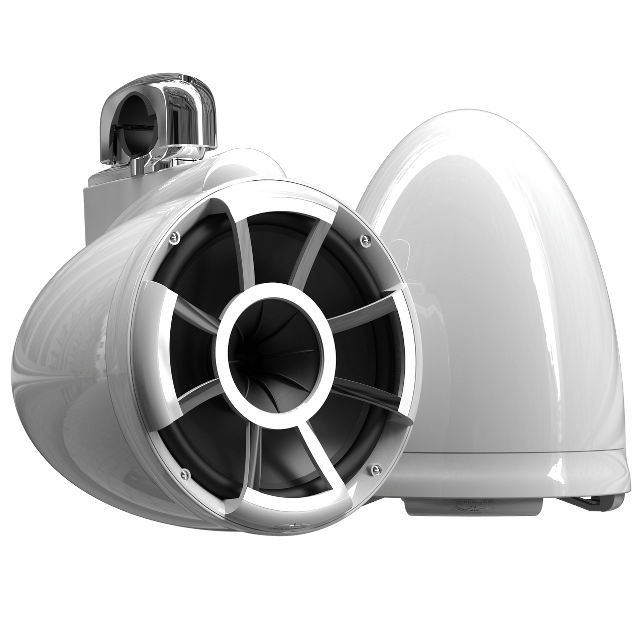 REV10™ White V2 | Wet Sounds Revolution Series 10" White Tower Speakers - TMP Global