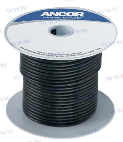 FIL DE CUIVRE ÉTAMÉ NOIR 18 AWG 500 PI | OEM 100050 | FIL |