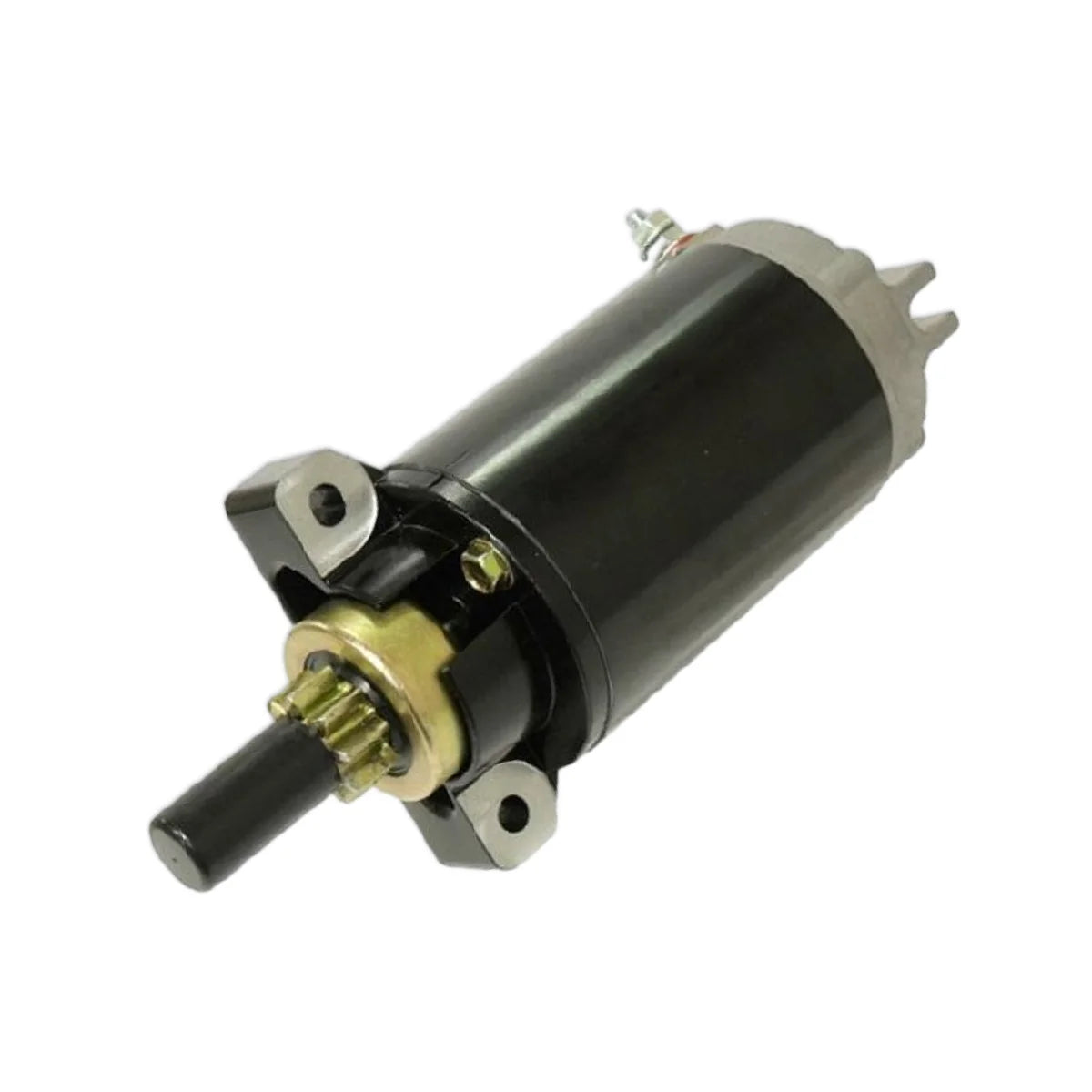 Image of a starter motor on a white background.