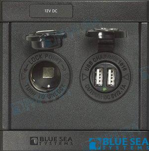 PANNEAU 360° PRISE CC 12 V DOUBLE CHARGEUR USB | OEM 1478 | ÉLECTRIQUE |
