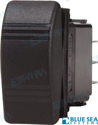 INTERRUPTOR CONTURA SPDT (ON)OFF(ON)NEGRO | OEM 8285 | INTERRUPTORES |