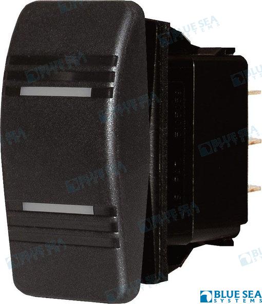 INTERRUPTOR CONTURA DPDT ON-OFF-ON NEGRO | OEM 8286 | INTERRUPTORES |