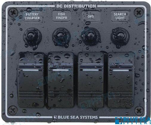 PANNEAU WP 4 POS. HORIZONTAL NOIR | OEM 8372 | ÉLECTRIQUE |