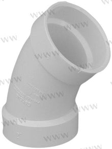 3.50" X 45 DEG ELBOW (WHITE) | OEM  1200111W | GENERATORS | | RECAMBIOS Marine Parts & Accessories