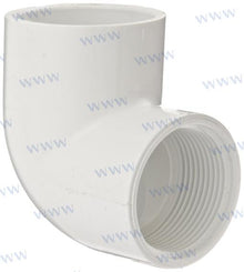 3.50" X 90 DEG ELBOW (WHITE) | OEM  1200189W | GENERATORS | | RECAMBIOS Marine Parts & Accessories