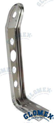 SOPORTE DE MÁSTIL DE ACERO INOXIDABLE EN "L" 90º | OEM 106BRACKINOX-L | VHF | GLOMEX
