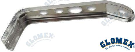 SOPORTE DE MÁSTIL DE ACERO INOXIDABLE | OEM 106BRACKINOX | VHF | GLOMEX