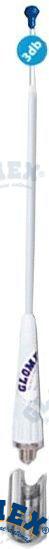 Antena VHF de 900 mm y fibra óptica de 25 m + | OEM 106GRPPB6135 | VHF | GLOMEX